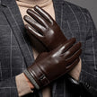 FJØRNA men's sheepskin leather gloves, stylish accessories for men, featuring soft leather and a classic design.