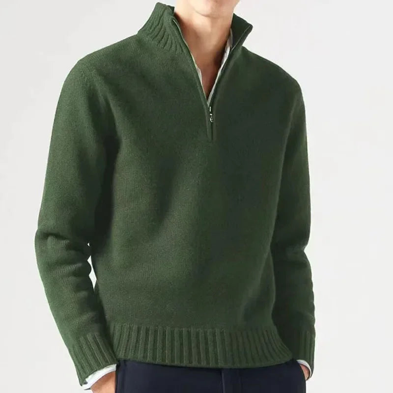 Zane – Men's Half Zip Jumper | Elegant Knitwear 10