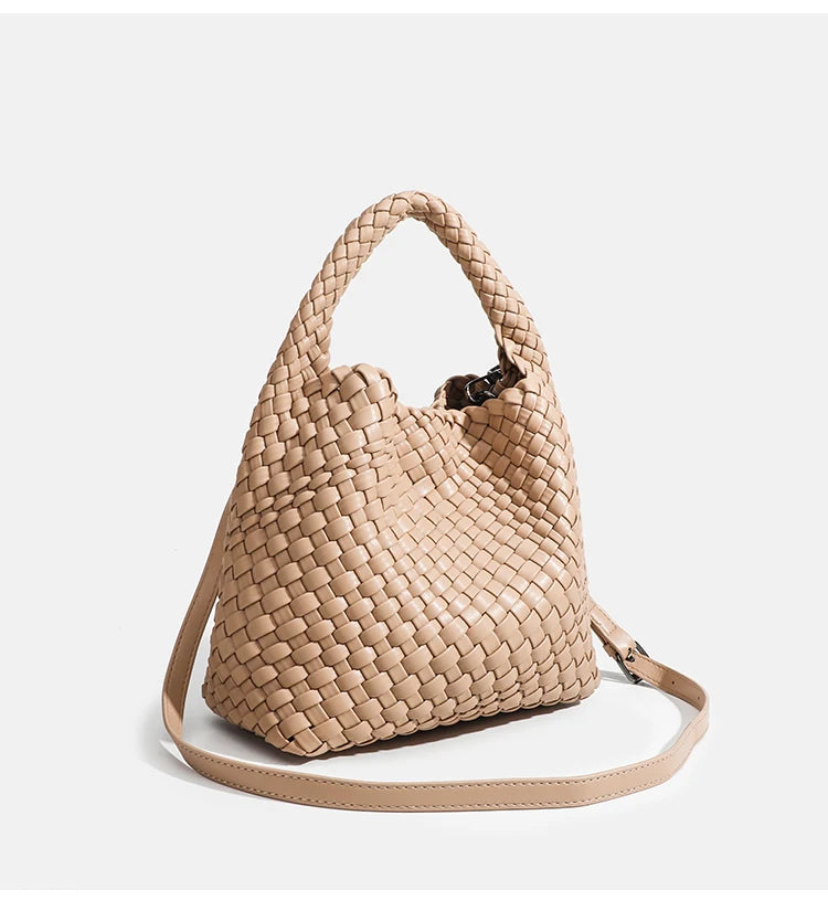 Selma | Woven Leather Shoulder Hand Bag