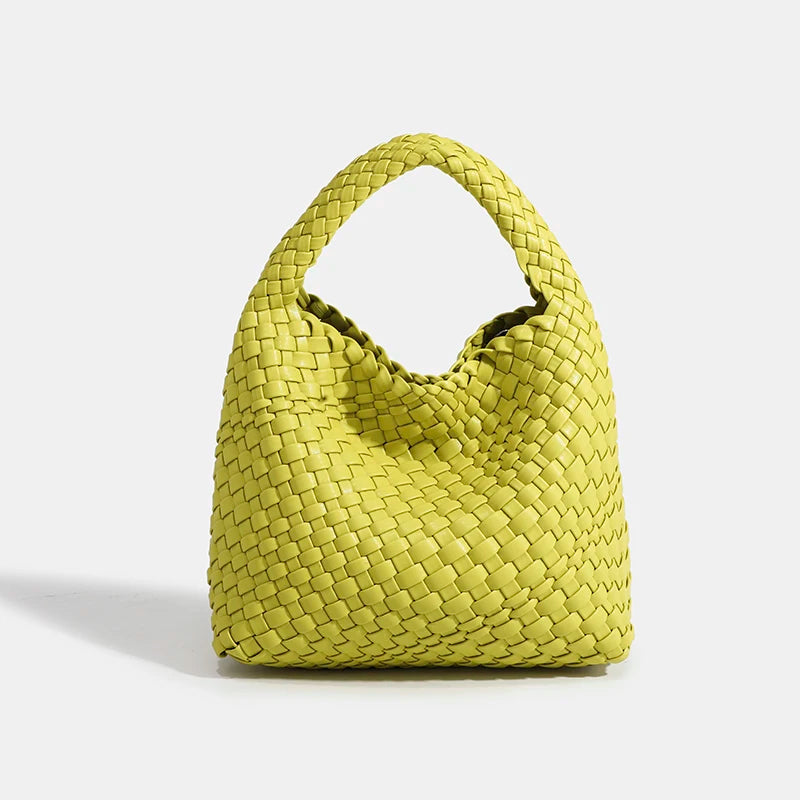 Selma | Woven Leather Shoulder Hand Bag