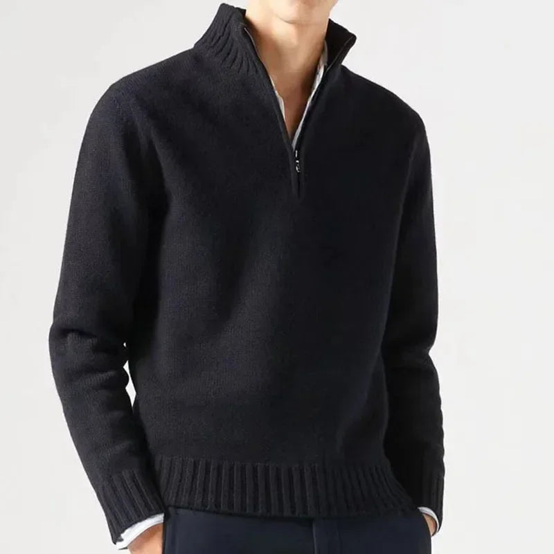 Zane – Men's Half Zip Jumper | Elegant Knitwear 4