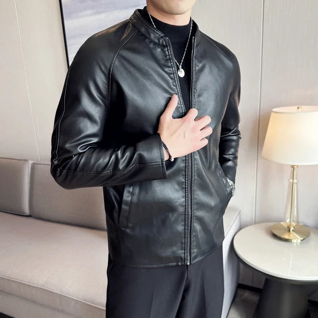 Alex – Men's Leather Jacket - Stylish Biker | Motorcycle Coat 2
