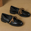 Handcrafted women's leather loafers by FJØRNA with cushioned insoles, stylish and comfortable shoes for women.