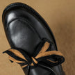FJØRNA women's handcrafted leather loafers with cushioned insoles, stylish slip-on shoes for comfortable everyday wear.