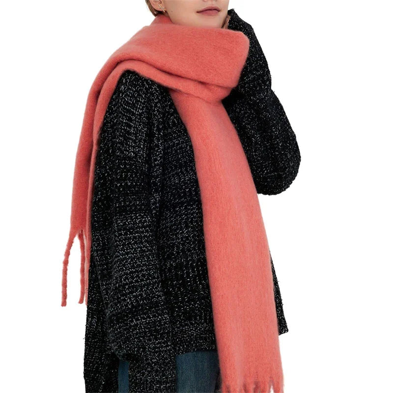 Luxury Winter Scarf Solid Color