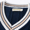 Christof - Men's Chunky V-Neck Sleeveless Knit Sweater