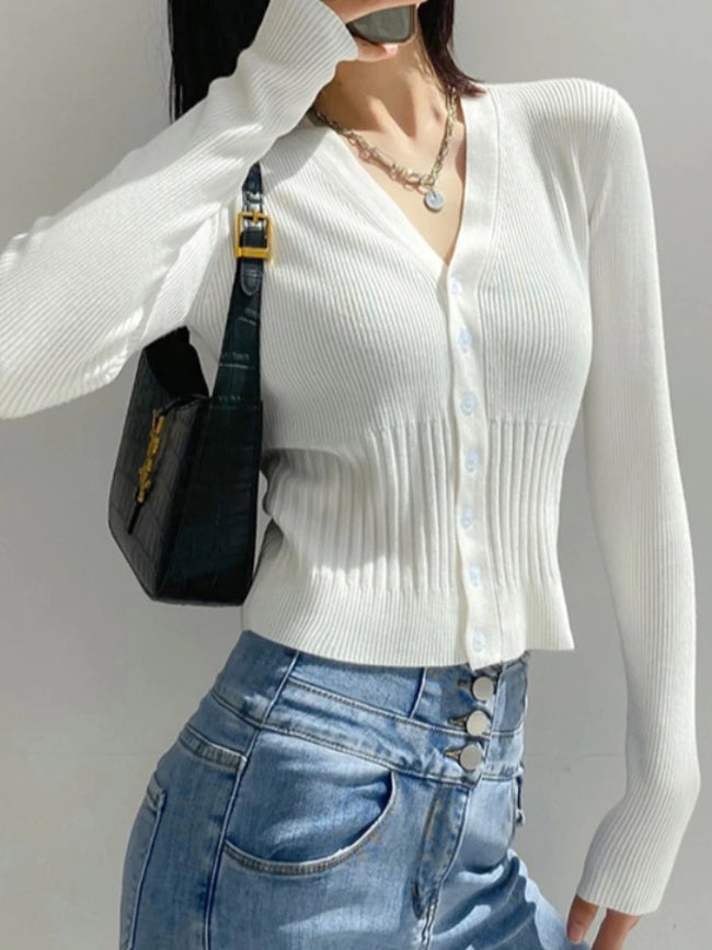 Ava – Cardigan Ladies Women’s Cropped Knitwear | Stylish Top 2