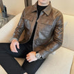 Alex – Men's Leather Jacket - Stylish Vintage | Slim Fit Coat 5