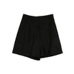 High waist linen shorts for women by FJØRNA, lightweight and breathable pants perfect for warm weather.