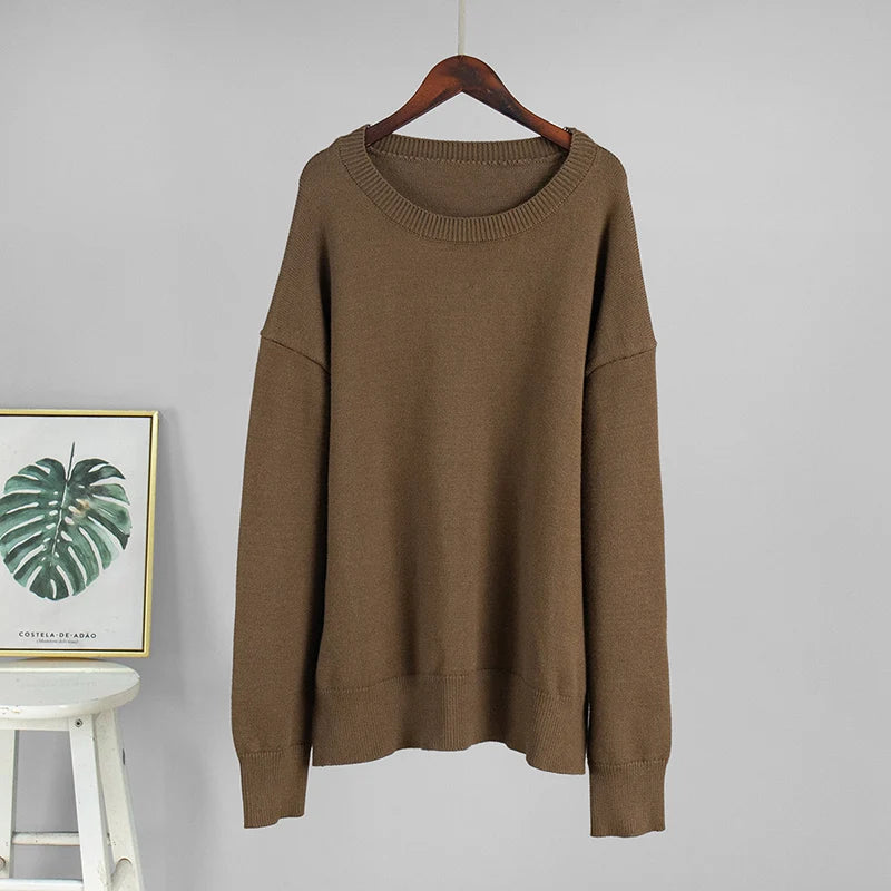 Mia – Oversized Sweater Women’s Cozy Crew Neck | Knitwear 7