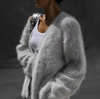 Elegant Button-Detail Cashmere Cardigan