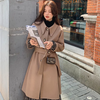 Nora | Long Casual Dyed Tweed Jacket with Button Detail