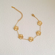 Linnea | Timeless Clover 3-in-1 Stainless Steel Jewelry Set: Necklace, Bracelet, and Earrings