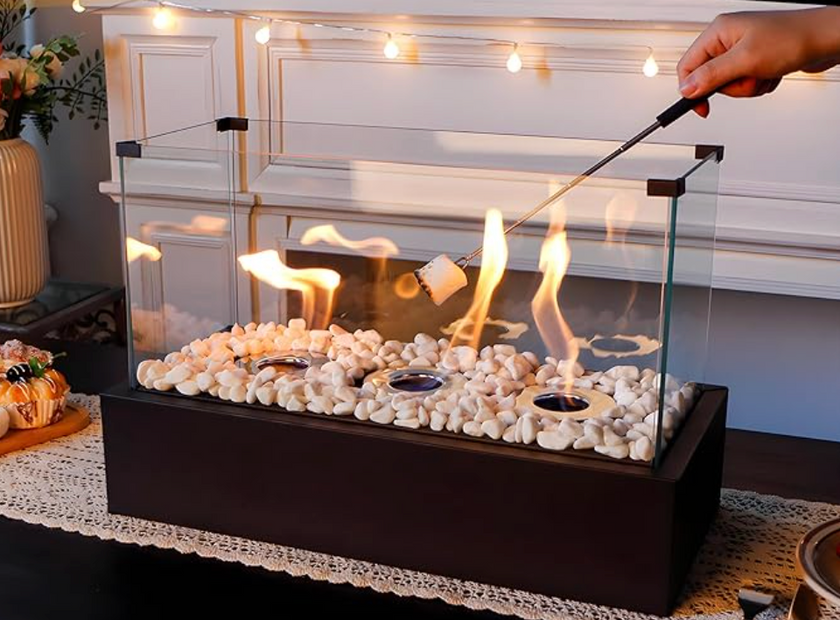Fiérza Smokeless Bioethanol Tabletop Fireplace – Perfect for Indoor and Outdoor Enjoyment