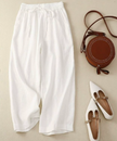 FJØRNA lightweight summer women's wide-leg trousers, breathable and flowy, perfect for warm weather and casual wear