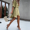 FJØRNA stylish summer mini dress featuring casual wedding dress design, lightweight fabric, and sleeveless fit perfect for warm weather.