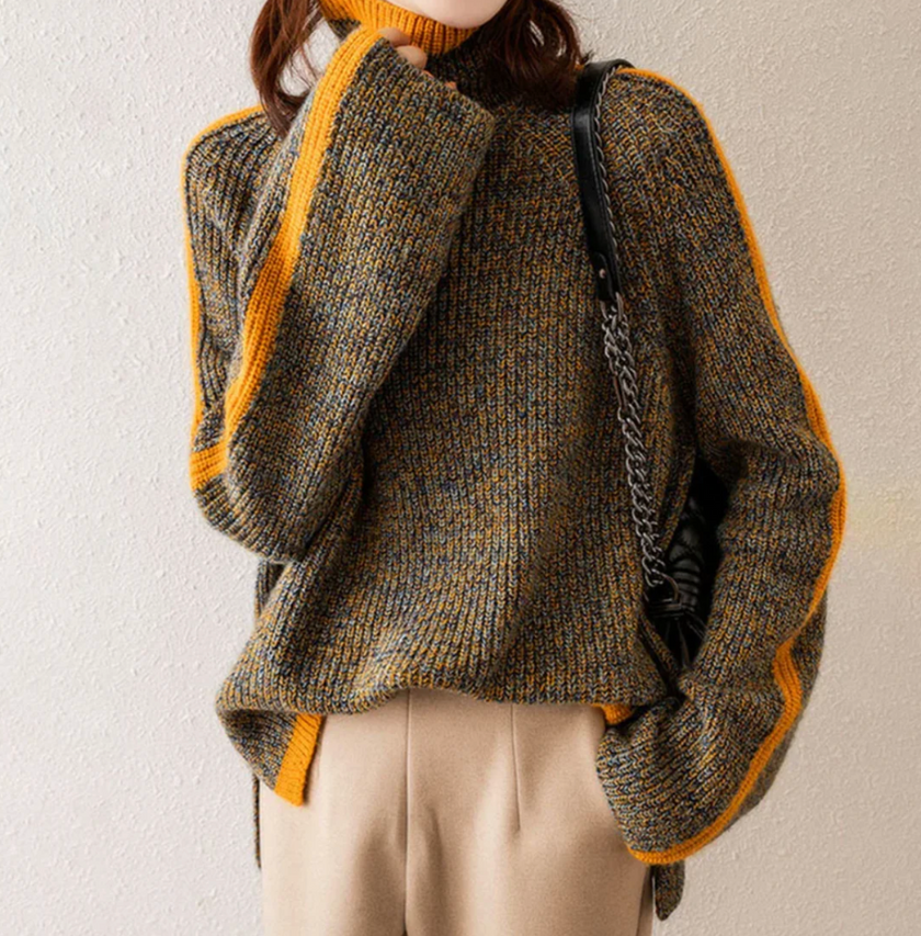 Oversized Turtleneck Sweater - 5