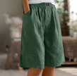 FJØRNA Renee™ Comfort Shorts in soft fabric, shown flat with waistband and relaxed fit, ideal for casual wear.