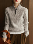 Cashmere Cable Knit Sweater - 13