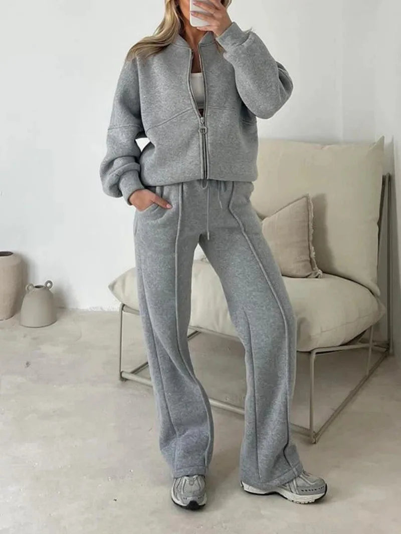 Casual Sports Set with Jacket and Pants 2