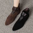 Suede Pointed-Toe Boots - 18