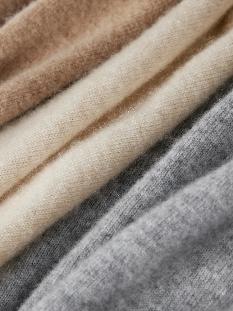 FJØRNA women's cashmere top, soft and cozy knit, featuring a relaxed fit and elegant design, perfect for stylish winter wear