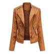 Mia – Leather Jacket + Women’s - Stylish Slim Fit | Biker Coat 11
