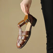 FJØRNA Italian leather women's sandals with adjustable straps, showcasing stylish open-toe design and premium craftsmanship.