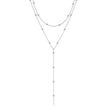Lily | Elegant Layered Y-Necklace with Dainty Beads – Gold & Silver