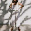 Linen Culotte Trousers Women