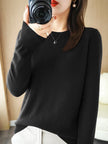 Alex – Crew Neck Women’s Classic Sweater | Soft Merino Wool 20