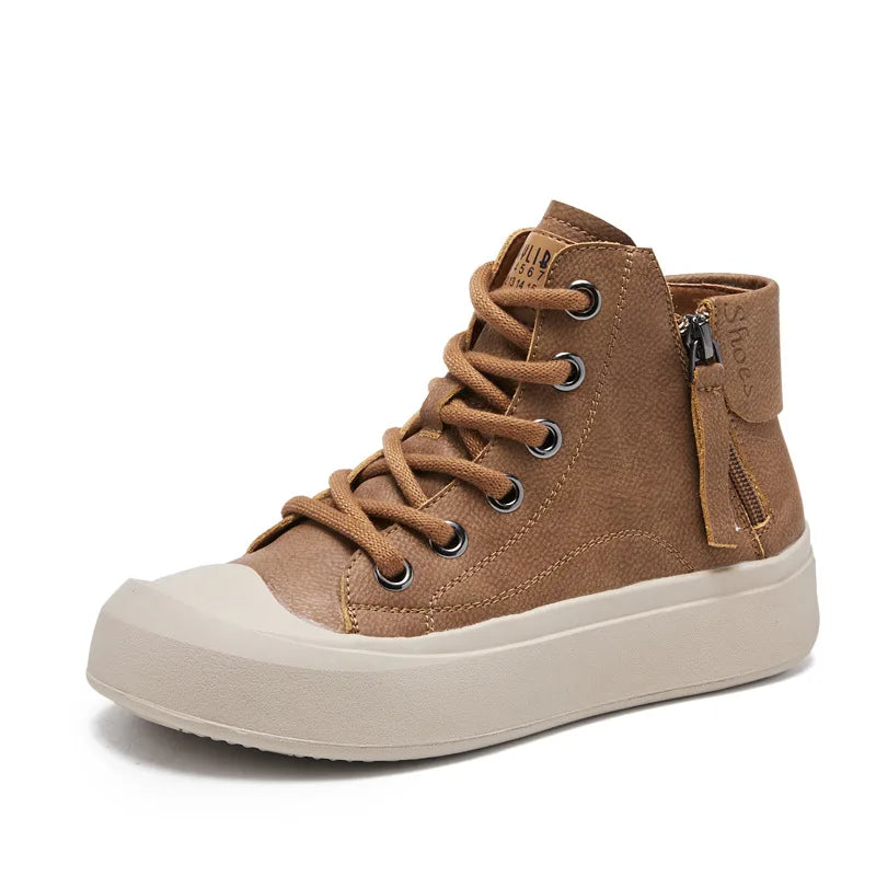 Mia – Women’s Retro High Top Sneakers | Casual Chic Style 3