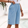 FJØRNA women's lightweight summer shorts with relaxed fit, breathable and flowy fabric, ideal for warm weather.