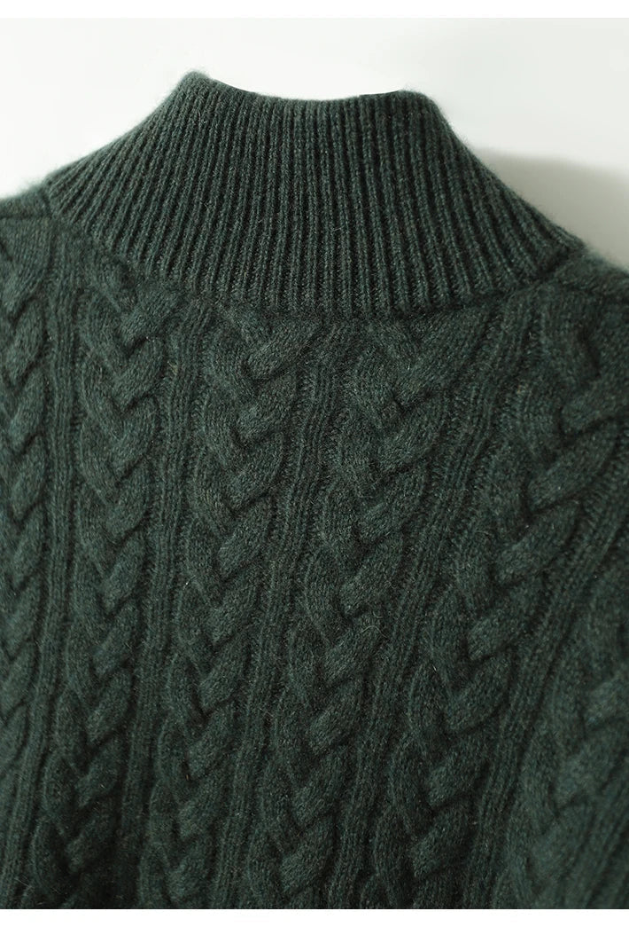 Cashmere Cable Knit Sweater - 20