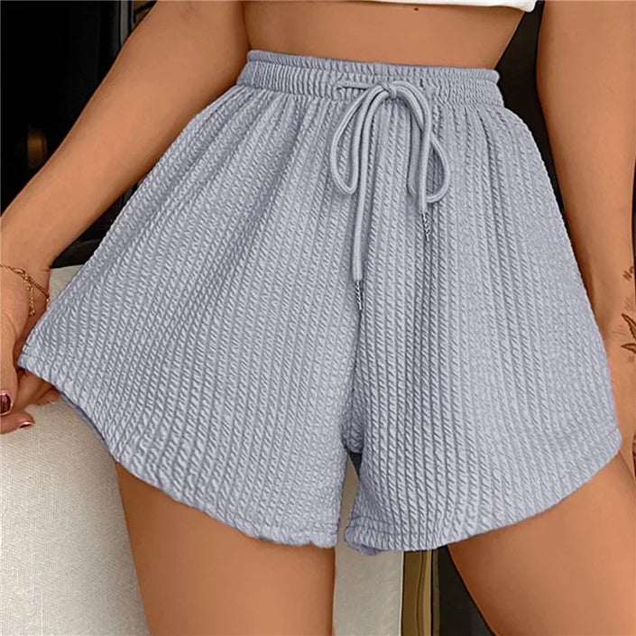 Mistila - Women's Casual Shorts with Drawstring