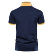 FJØRNA men's short sleeve lace polo shirt, lightweight tops with a classic collar and intricate lace detailing for a stylish look.