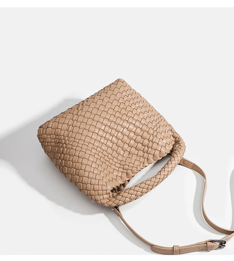 Selma | Woven Leather Shoulder Hand Bag