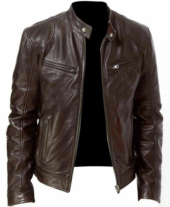 Ethan – Men's Leather Jacket + Men’s - Stylish/Casual | Coat 1