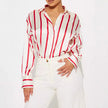 FJØRNA women's satin blouse, elegant and smooth sleeveless top with a soft sheen, perfect for stylish women's fashion.