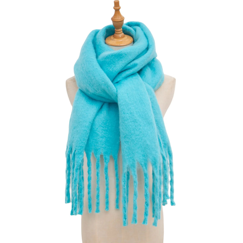 Luxury Winter Scarf Solid Color