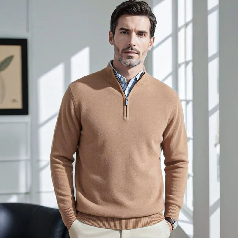 Samuel – Men's Half Zip Sweater - Stylish/Warm | Jumper 1