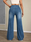High-Rise Wide Leg Jeans Denim
