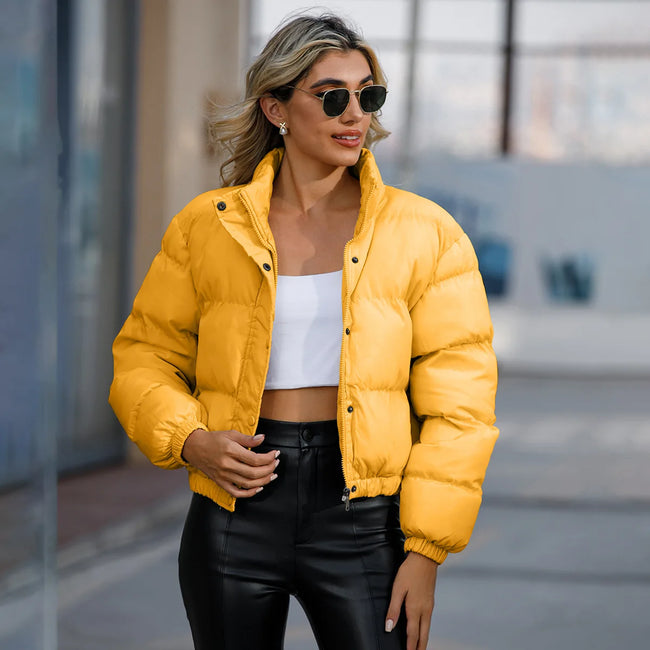Mia – Black Puffer Jacket for Women - Cozy Quilted | Women's Coat 1