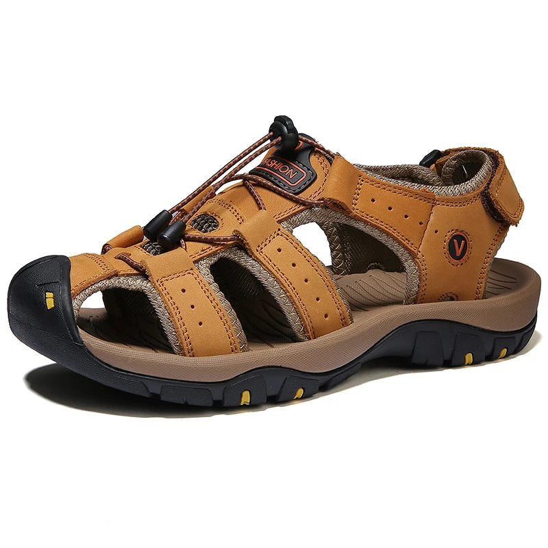 Breathable Leather Sandals 9