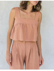 Linen Culotte Trousers Women