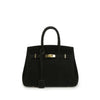 Kelly | Suede Shoulder Bag with Gold Hardware