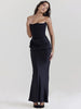 FJØRNA Studio | Women's Maxi Dress Silver | Emilia Corset Dress