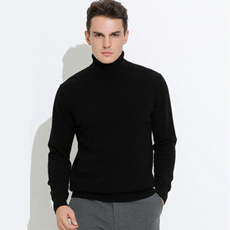Mason – Men’s Turtleneck Top - Cozy Cashmere | Sweater 1