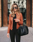 Ava – Leather Jacket Women’s - Stylish/Trendy | Bomber Jacket 5