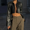 Mia – Leather Jacket Women + Stylish - Trendy | Short Coat 1
